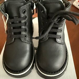 MSGM Black Kids Boots EU 21